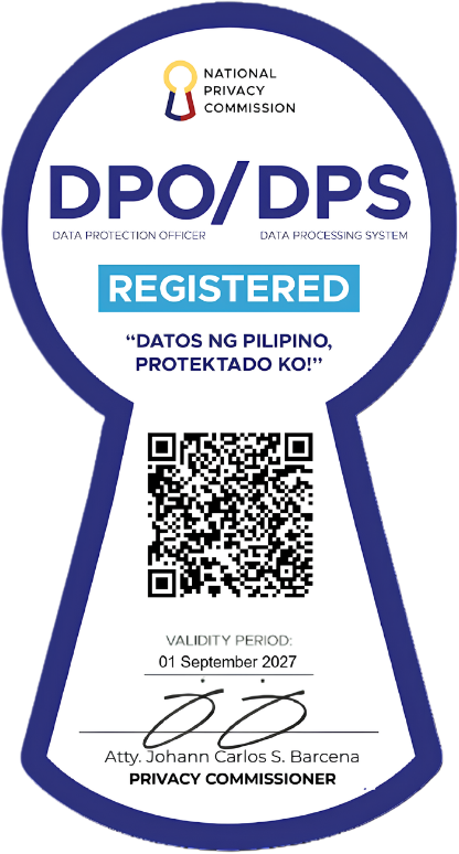 NPC DPO/DPS Registered seal for TeamSpan Asia Inc., valid until 01 September 2027